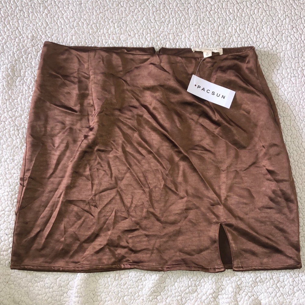 LA Hearts silky slit skirt